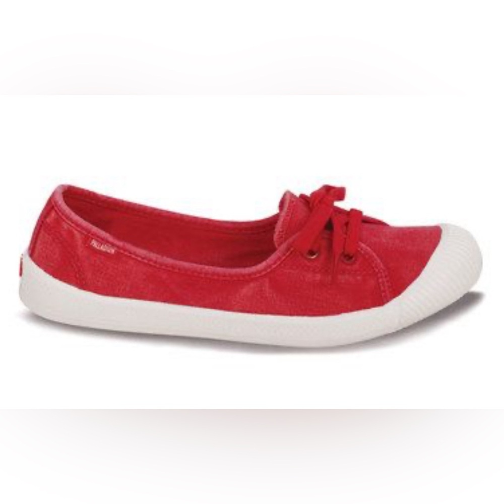 Palladium Red & Marshmallow Flex Ballet Flat - Women | Womens Ballet Flats